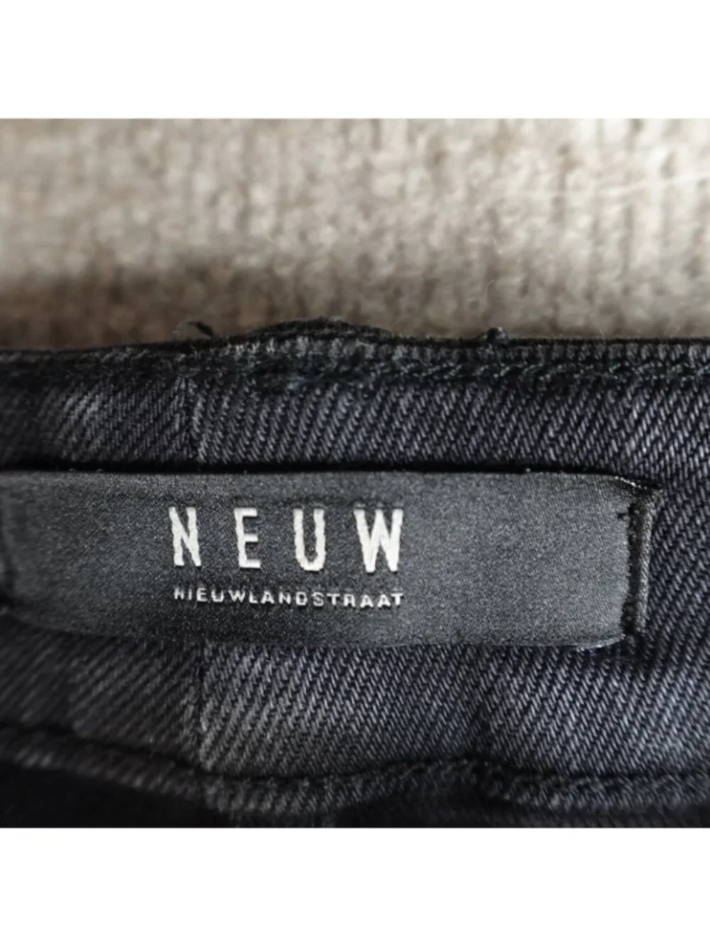 NEUW Mens Jeans 29 x 31 Black Iggy Skinny Selvedge Denim Red Line
